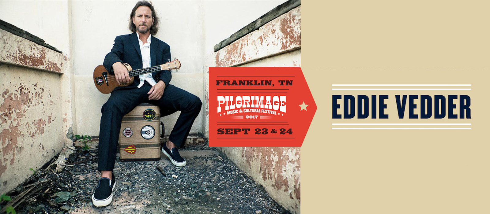 Pearl Jam - Eddie Vedder Pilgrimage Festival Single Day Tickets