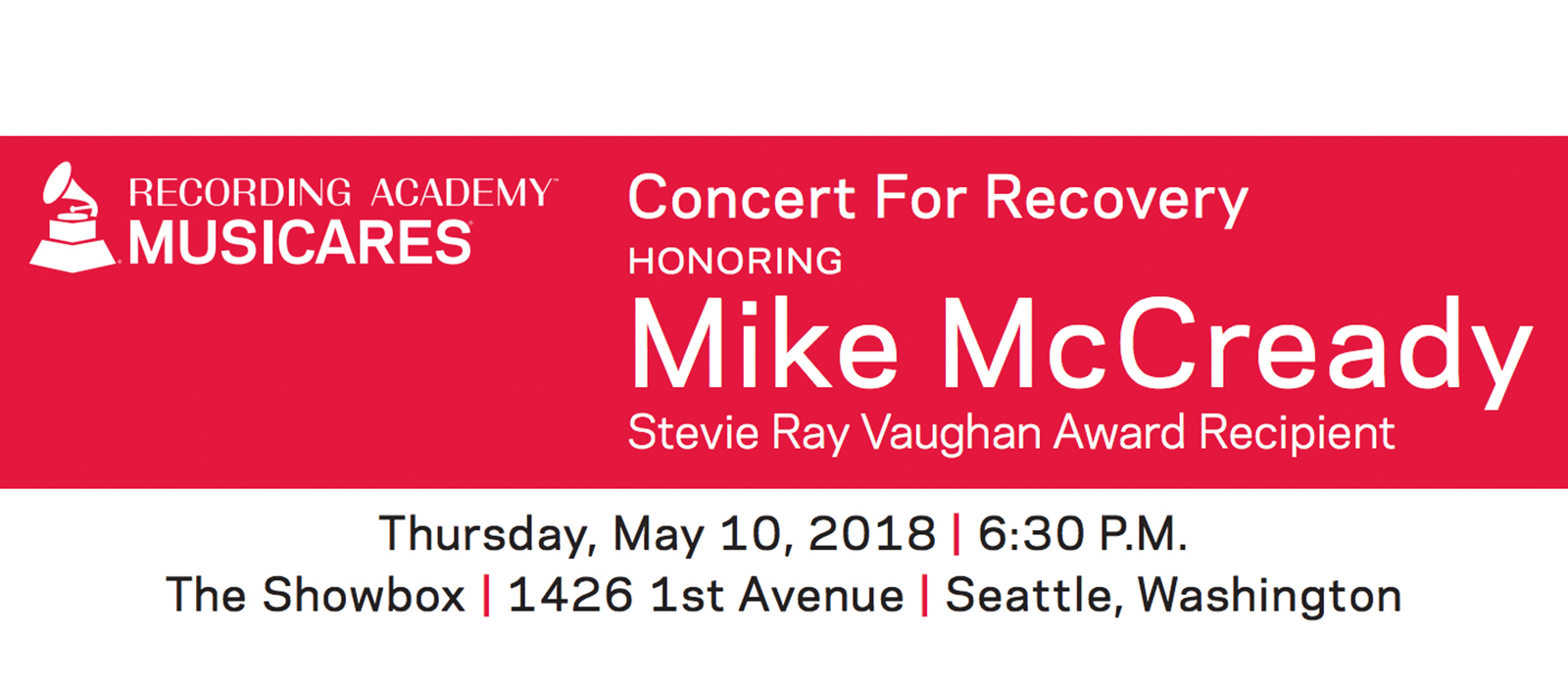 Muisc Recovery Event Pearl Jam - MusiCares 'Concert For Recovery' to Honor Mike McCready