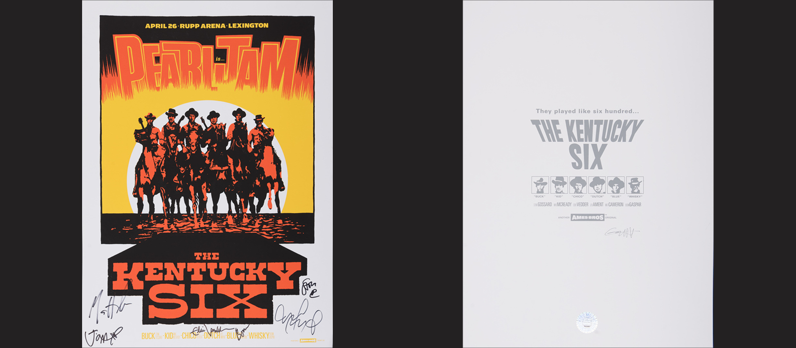 Pearl Jam - Signed 2016 Tour Poster For Auction